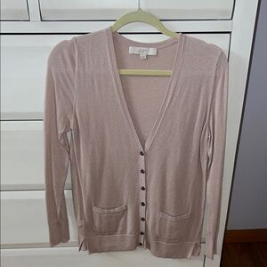 LOFT Women's Blush Cardigan Sweater